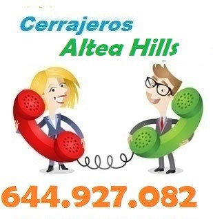 Telefono de la empresa cerrajeros Altea Hills